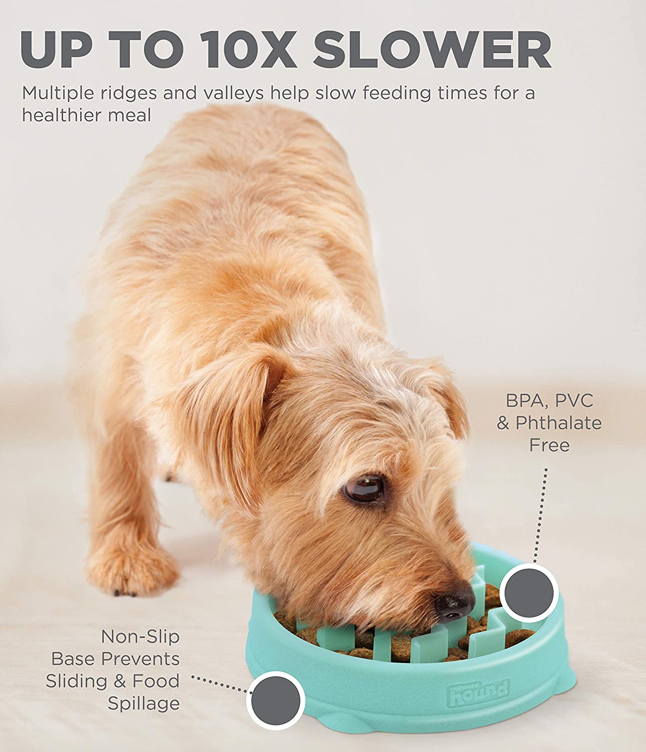 Outward Hound - Fun Feeder Slo-Bowl Tiny (15.5 x 14 x 3cm)