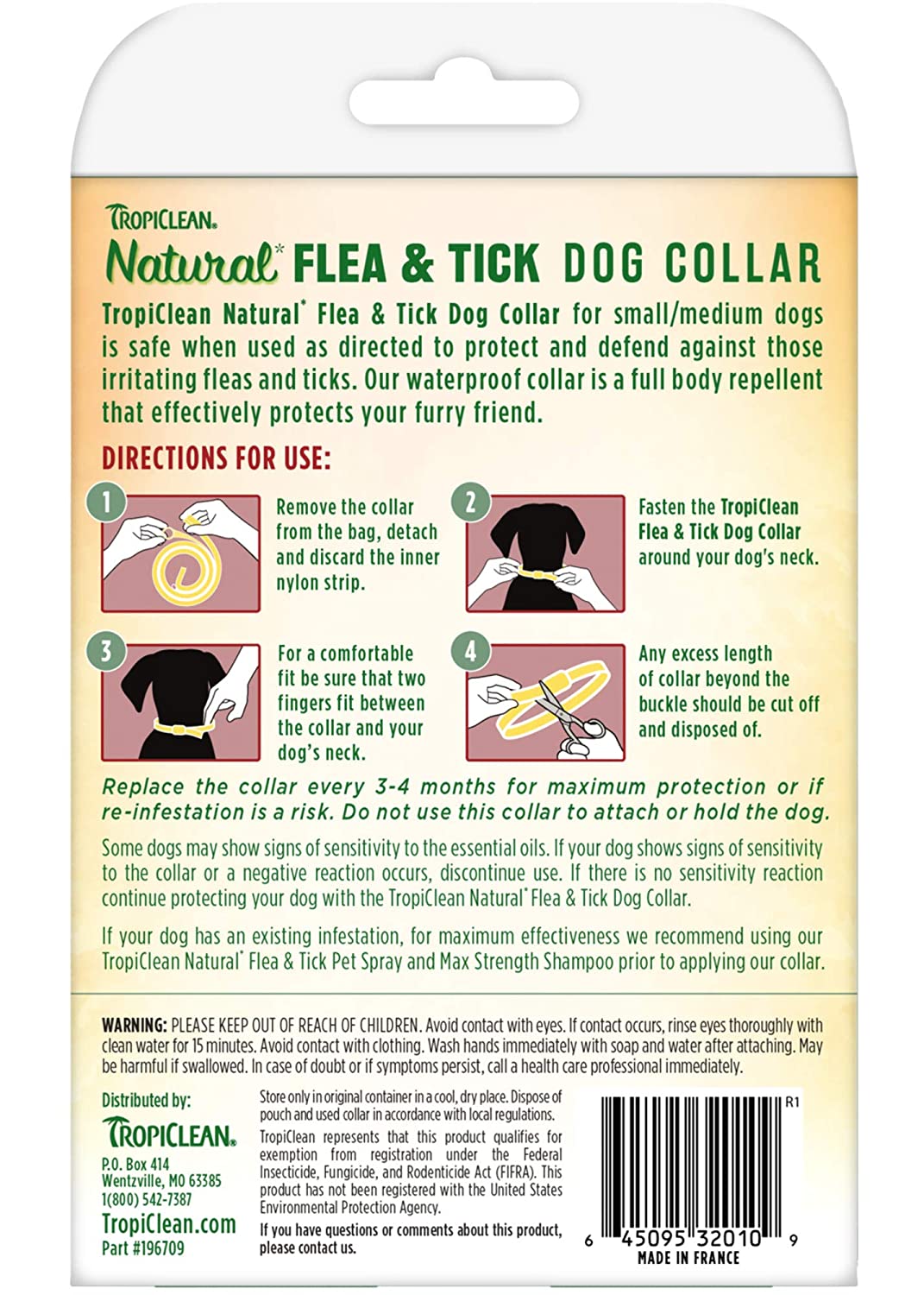 Tropiclean - Natural Flea And Tick Collar For Small/Medium Dogs