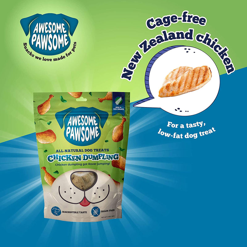 Awesome Pawsome - Chicken Dumpling All-Natural Grain-Free Dog Treats, 85g
