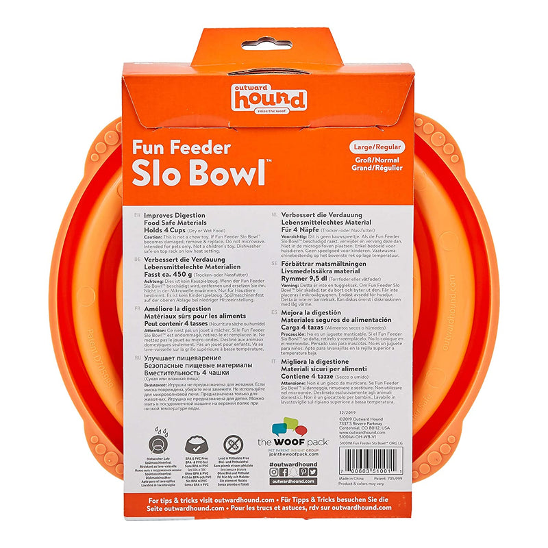 Outward Hound - Fun Feeder Slo-Bowl Large/Regular (32 x 29 x 5cm)