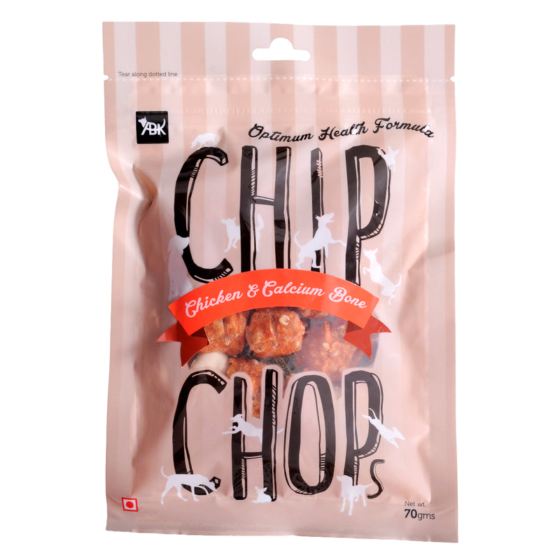 Chip Chops - Chicken & Calcium Bone - Dog treats - 70g