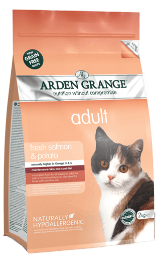 Arden Grange Adult- fresh salmon & potato - grain free Cat food - 400 Gms