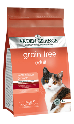 Arden Grange Adult Cat Salmon- grain free recipe 4Kg