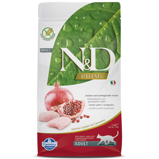 FARMINA N&D Prime - Chicken and Pomegranate - Grain-Free, Adult, Dry Cat Food