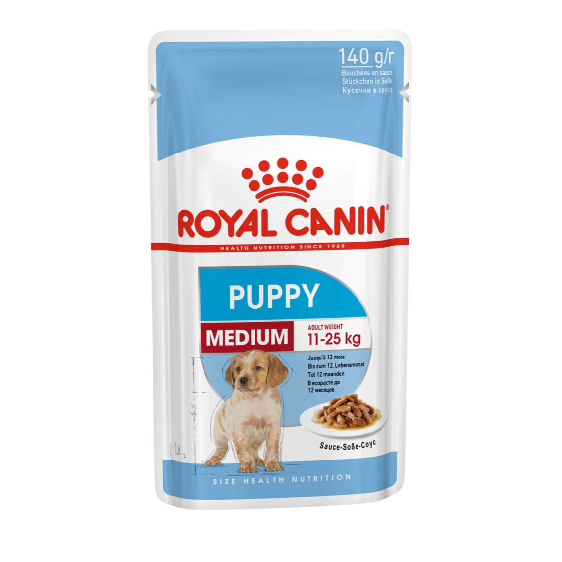 Royal Canin - Wet Dog Food - Medium Puppy - 140g X 10 Pouches