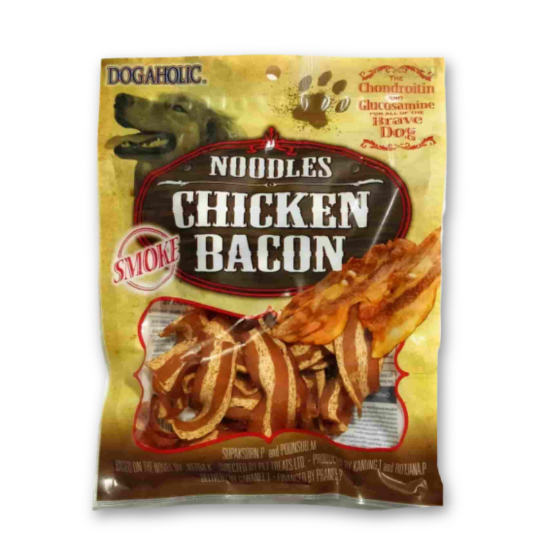 Dogaholic - Noodles Chicken Bacon Strips Smoked, 130g