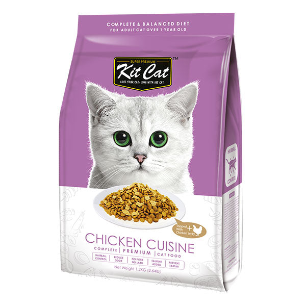 Kit Cat - Chicken Cuisine (Hairball Control) - Dry Cat Food