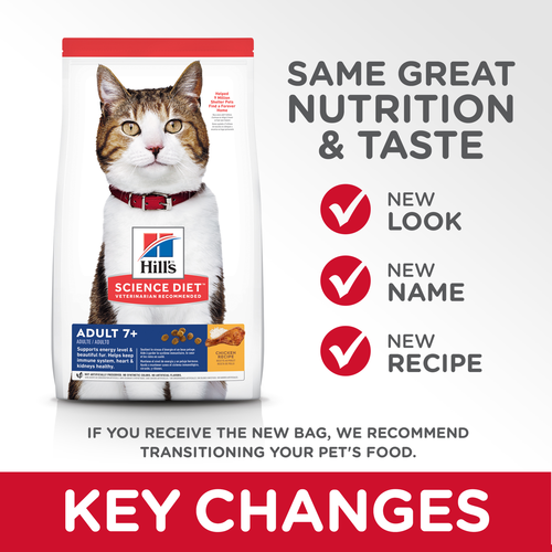 Hill's Science Diet Adult 7+ Chicken Recipe cat food