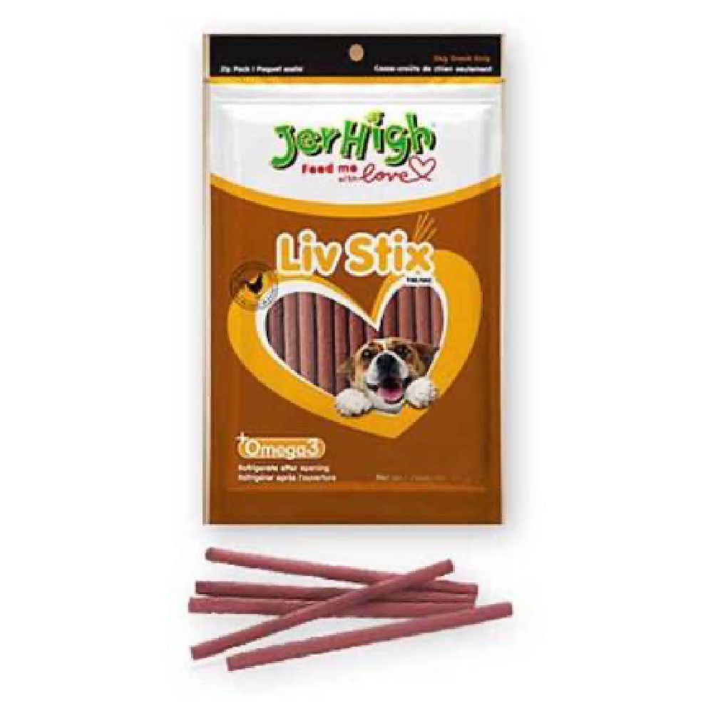 Jerhigh - Liv Stix Dog treats - 100g