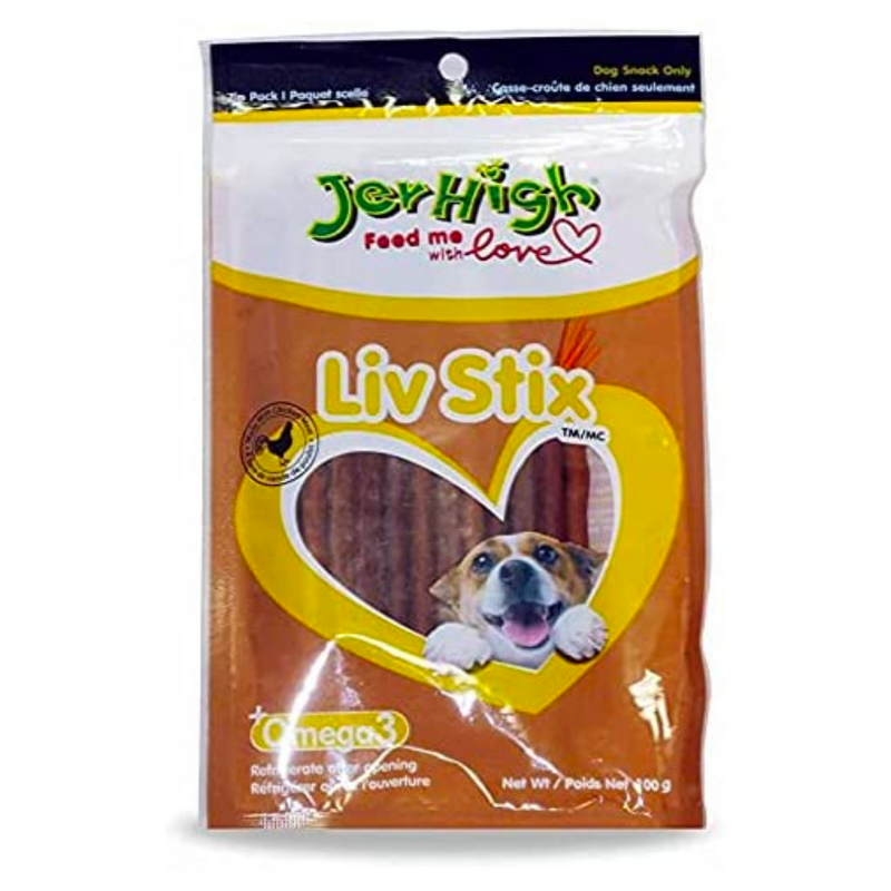 Jerhigh - Liv Stix Dog treats - 100g