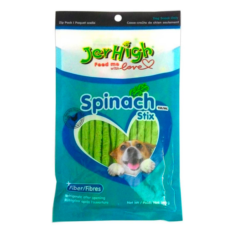 Jerhigh - Spinach Stix Dog treats - 100g