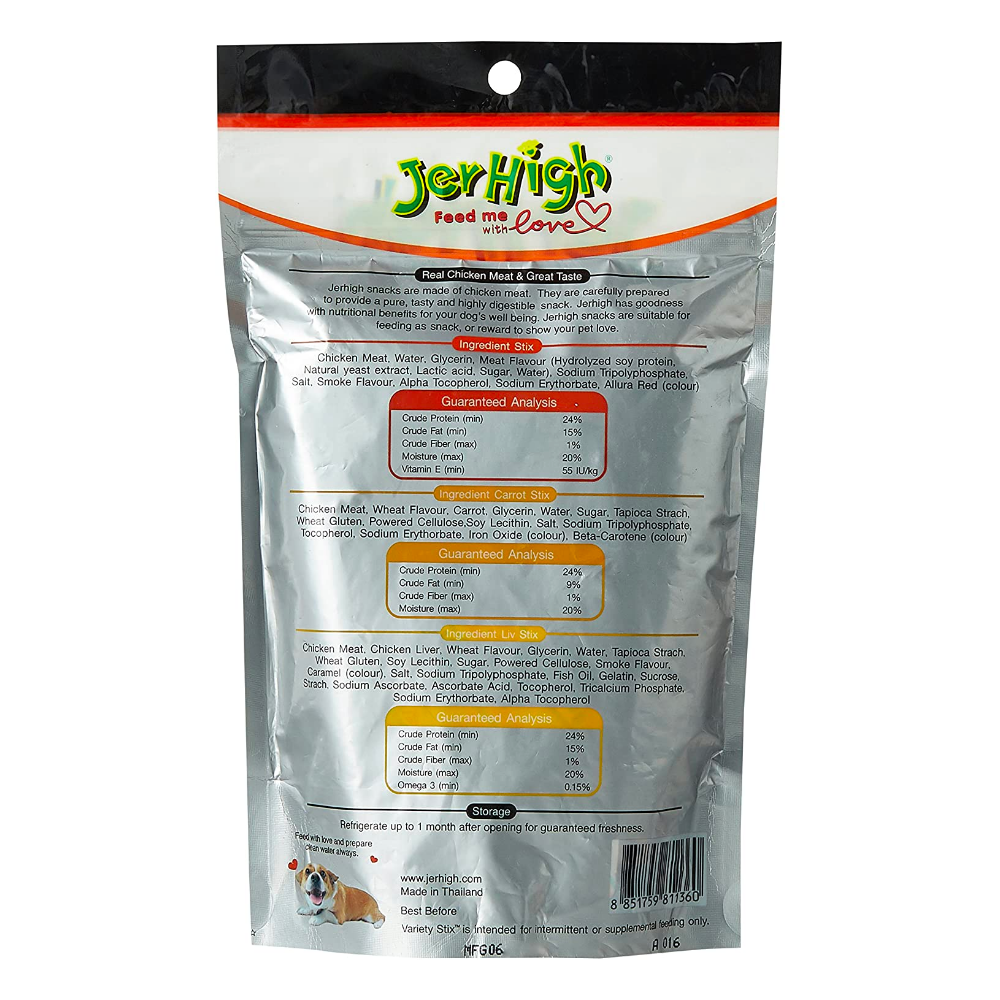 Jerhigh - Variety Stix Dog treats - 200g
