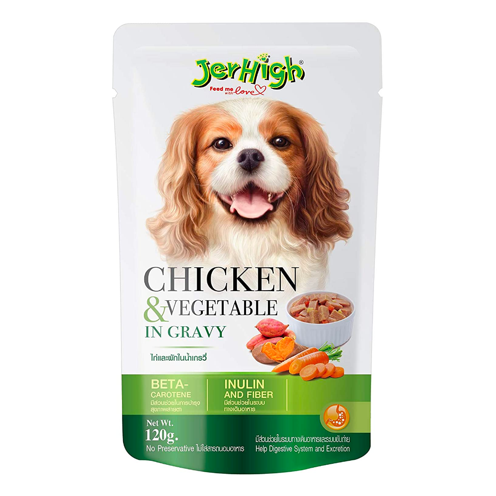Jerhigh - Chicken and Vegetables in Gravy - 120g