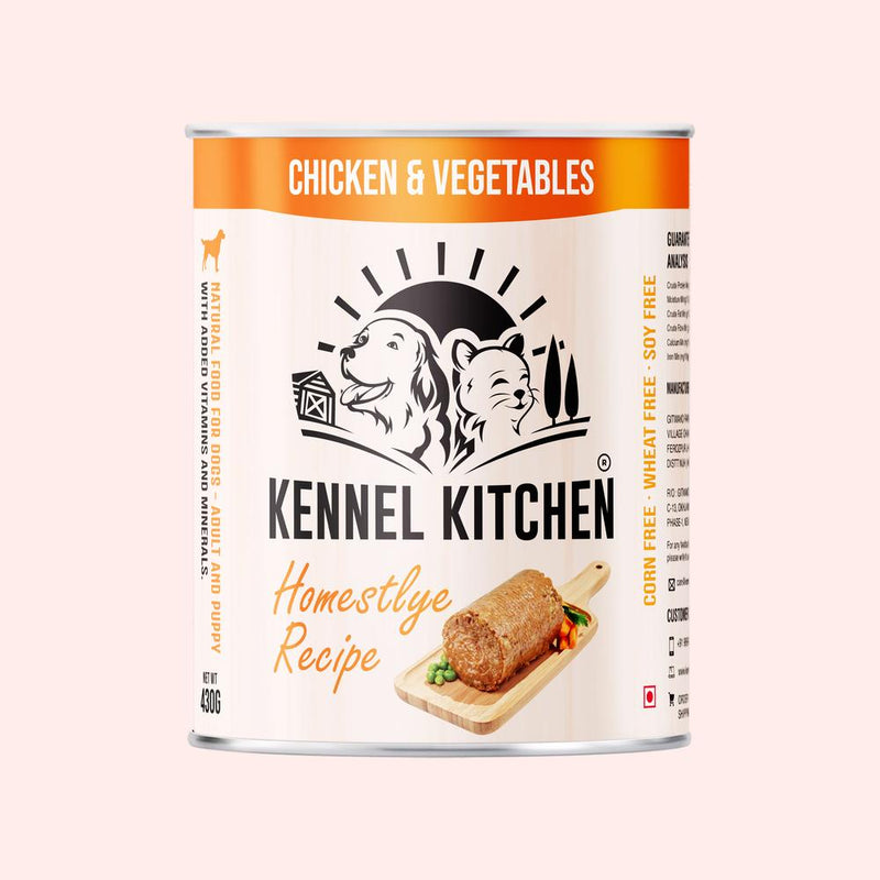 Kennel Kitchen- Adult All Breeds Dog Food Chicken and Vegetables