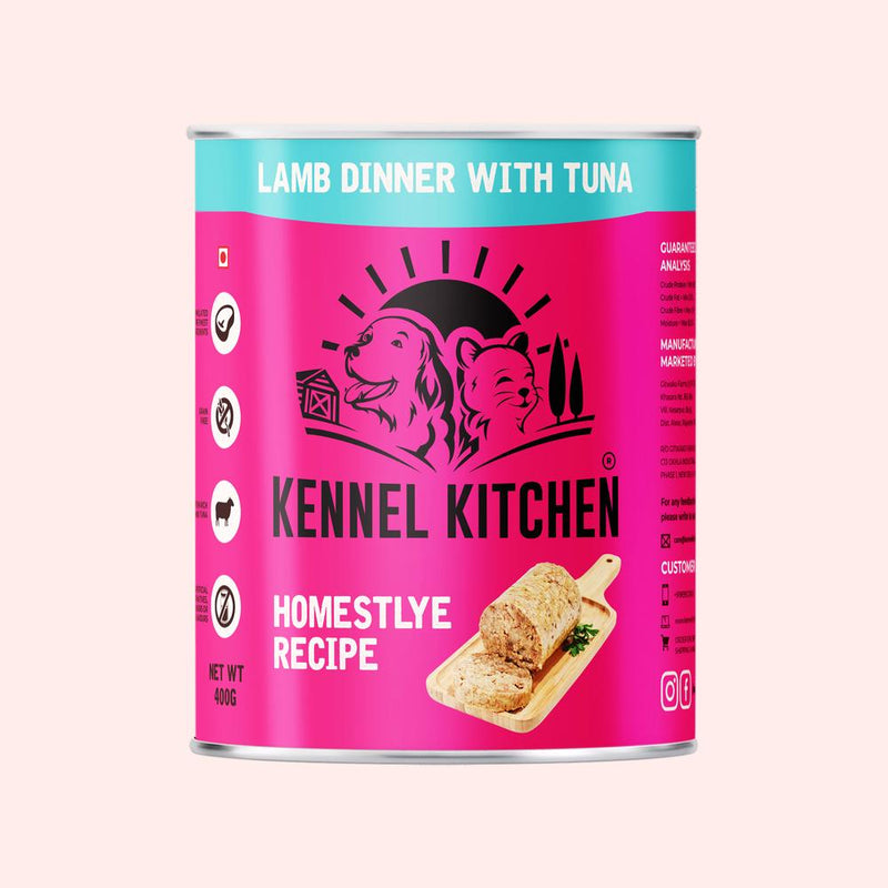 Kennel Kitchen - Lamb dinner with Tuna dog food