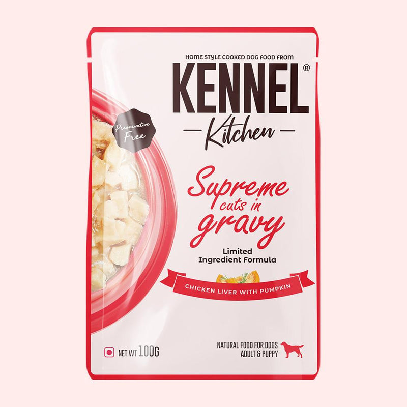 Kennel Kitchen - Supreme Cuts in Gravy - Chicken Liver Recipe with Pumpkin