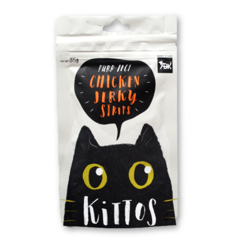 Kittos - Chicken Jerky Strips Cat Treat - 35g