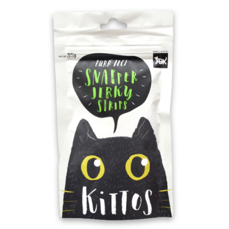 Kittos - Snapper Jerky Strips Cat Treat - 35g