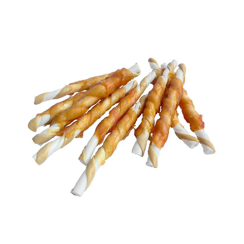 Rena - LOVE Chicken Wrapped Double Sticks, (Peanut butter flavour) 10pcs - 146g