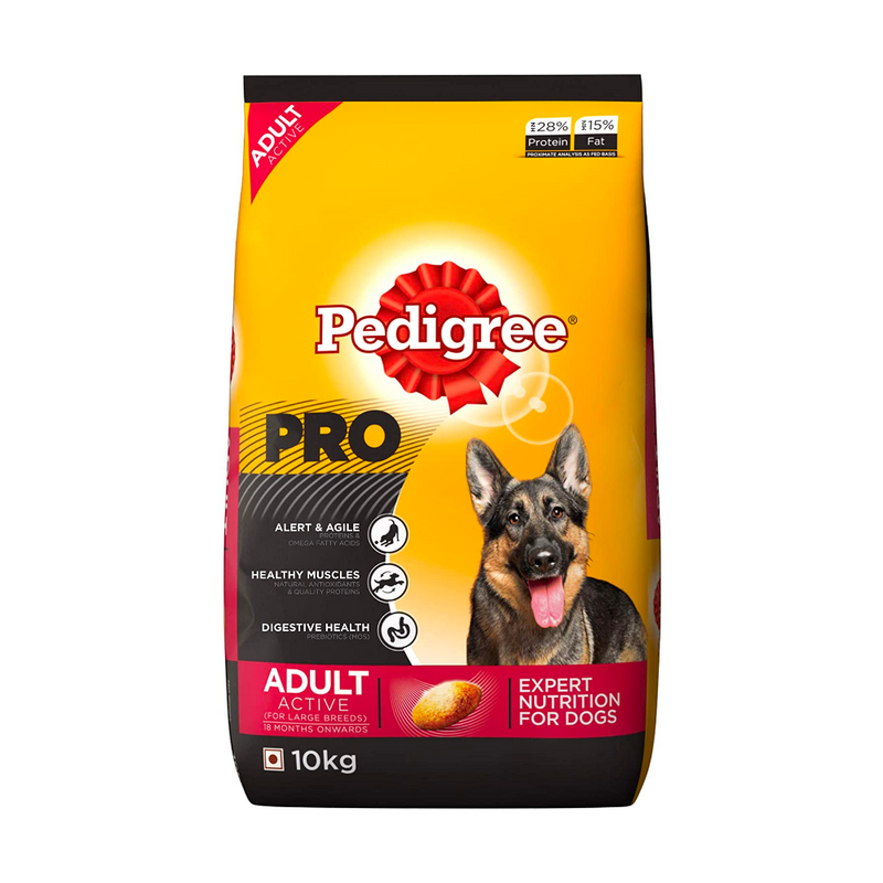 Pedigree PRO - Expert Nutrition Active - Dry Dog Food For Adult Large Breed Dogs(18 Months Onwards)