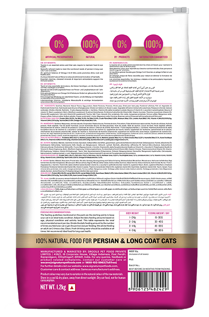 Signature - Grain Zero - Persian & long coat cats - Dry Cat food