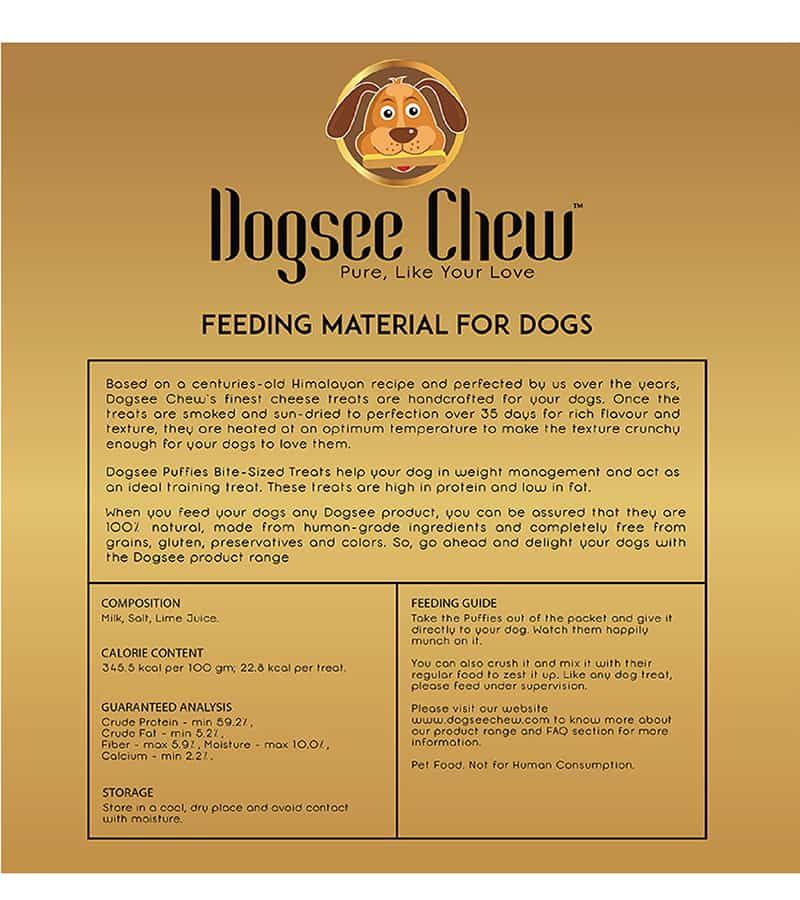 Dogsee - Puffies: Bite-Sized Dog Training Treats, 70gm