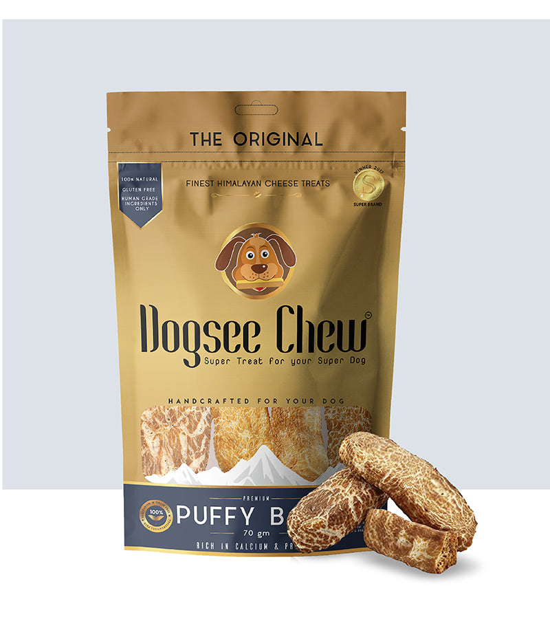 Dogsee - Puffy Bars: Soft Dental Treats For Senior Dogs, 70gm