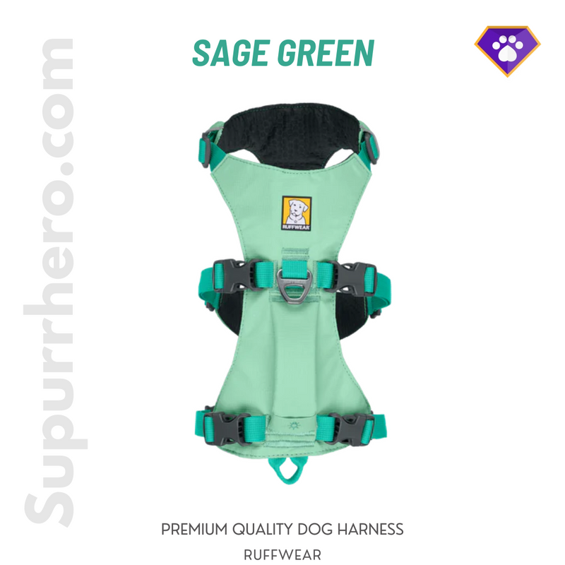 Ruffwear - Flagline Dog Harness with Handle - Sage Green