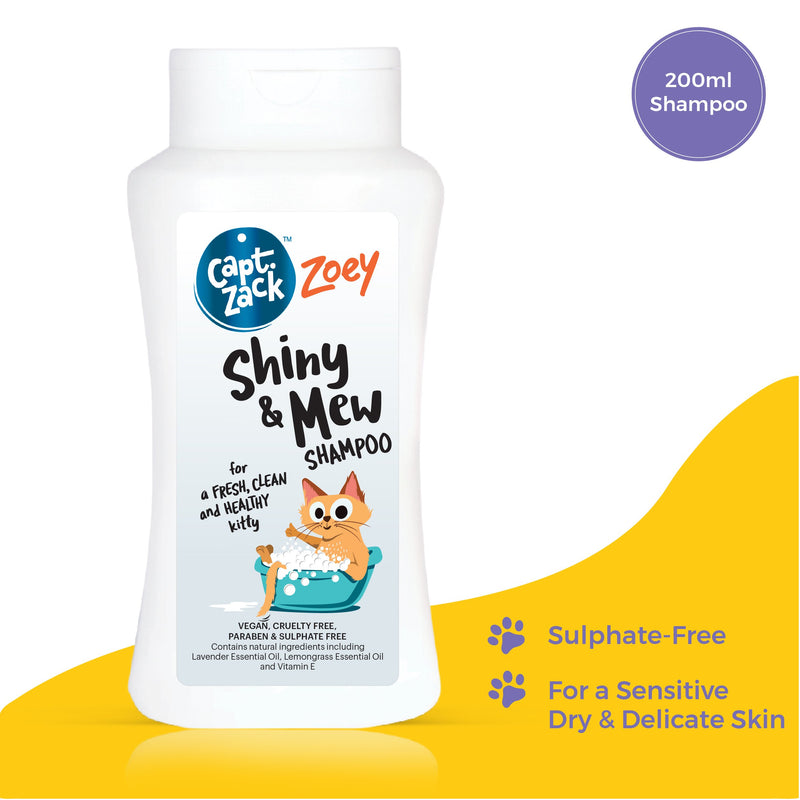Captain Zack - Zoey Shiny & Mew - Cat Shampoo, 200ml