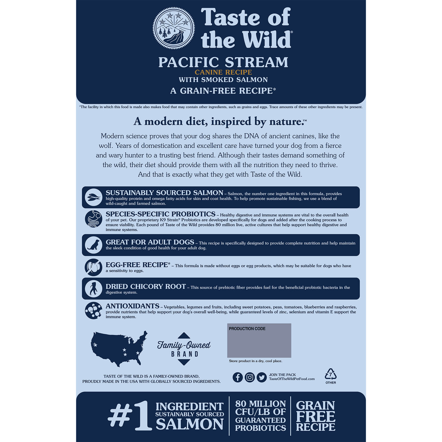 Taste of the Wild - Pacific Stream Canine Recipe with Smoked Salmon, Adult Dog food