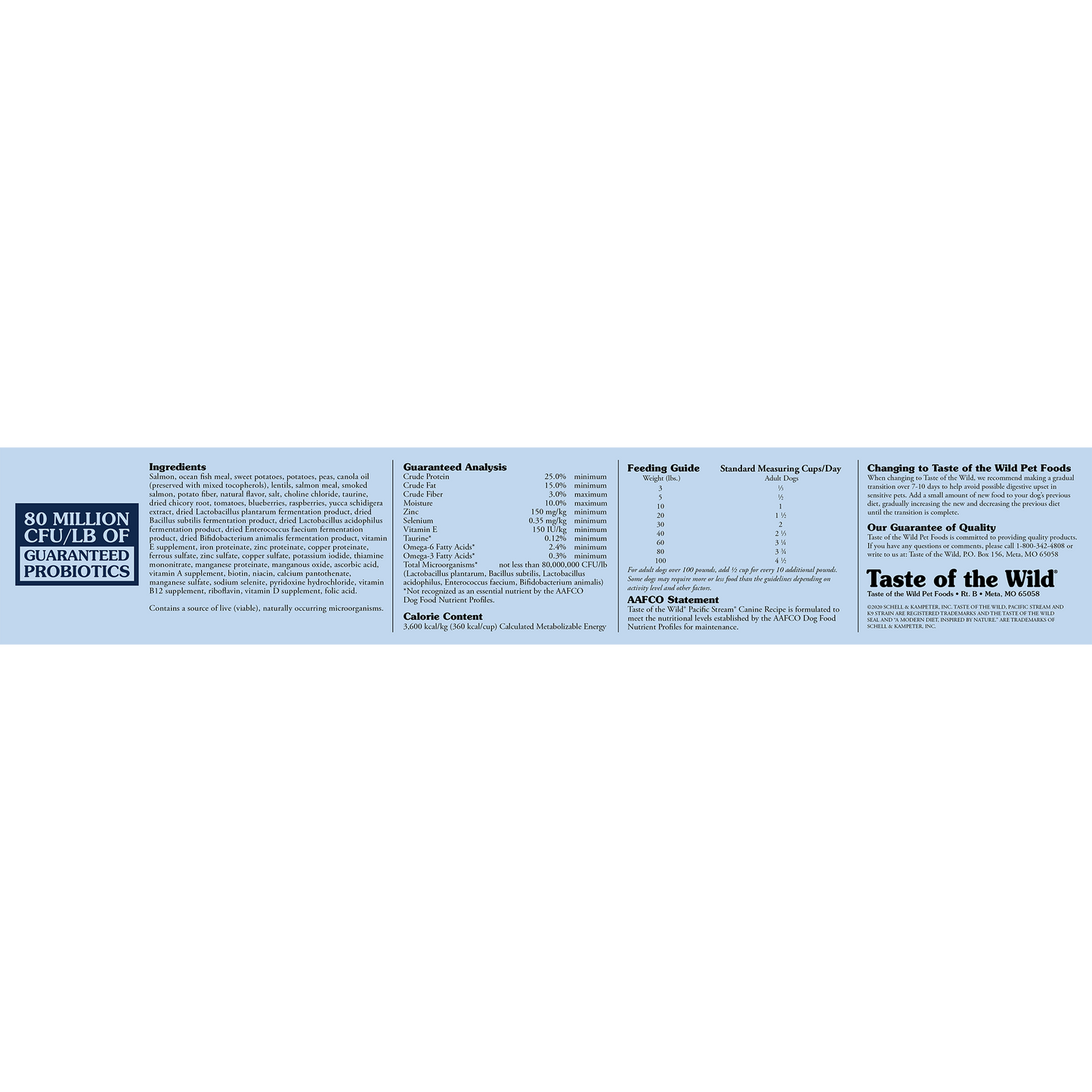 Taste of the Wild - Pacific Stream Canine Recipe with Smoked Salmon, Adult Dog food