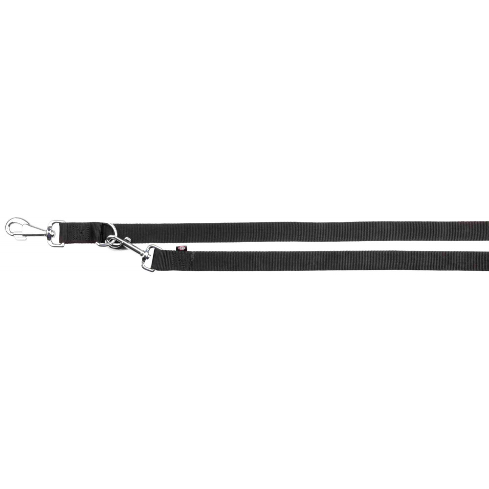 Trixie - Classic leash, fully adjustable - Black, L-XL, for dogs