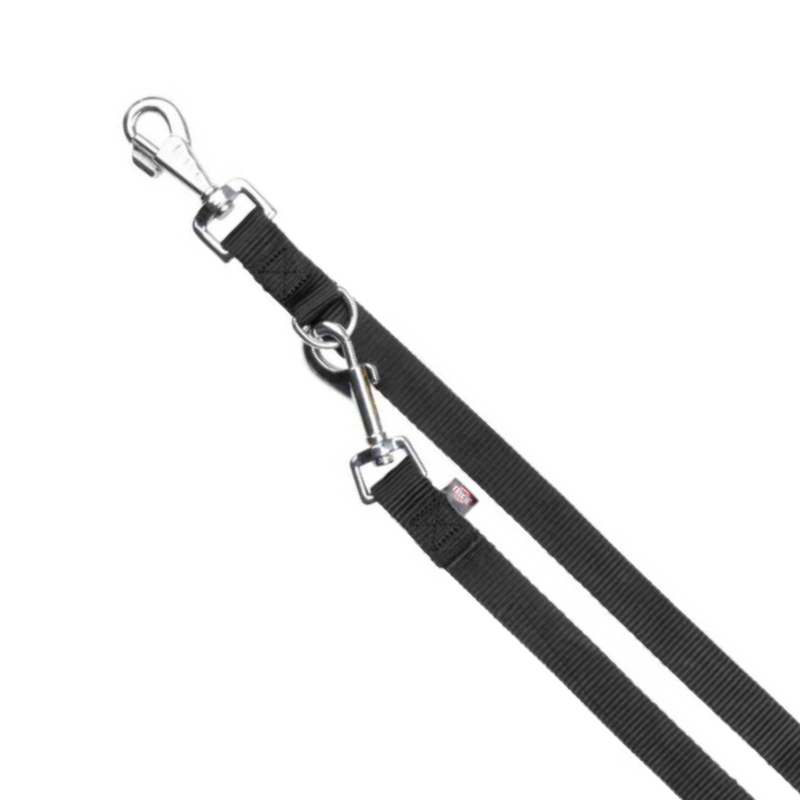 Trixie - Classic leash, fully adjustable - Black, M-L, for dogs