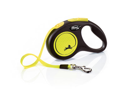 Flexi - New Neon Tape Leash For Dogs - S, M, L