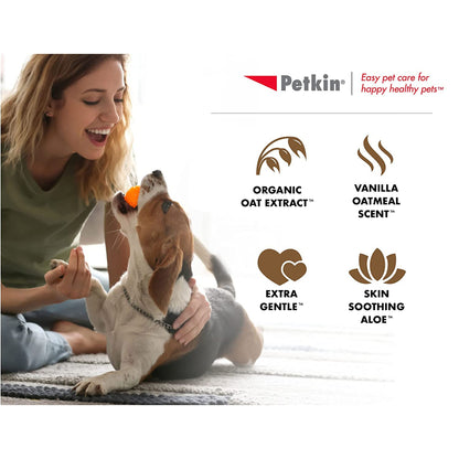 Petkin - Big n' Thick Oatmeal Petwipes(100 Wipes)