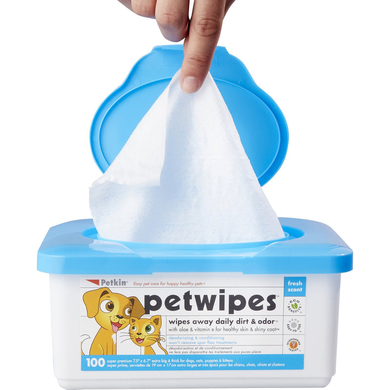 Petkin - Pet Wipes, 100 Wipes
