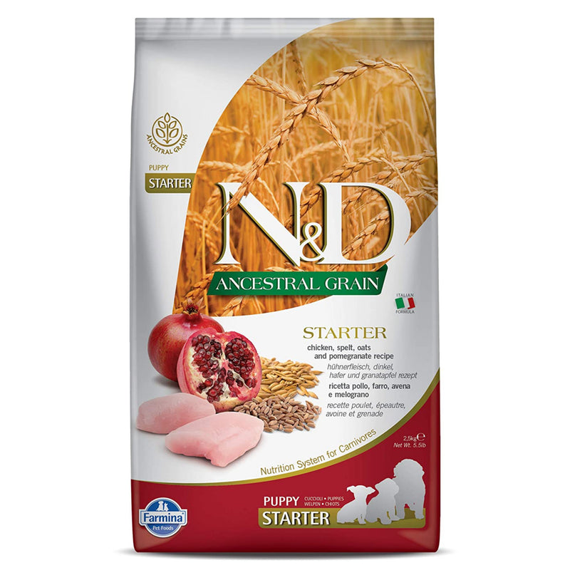 FARMINA - N&D - Ancestral Grain - Chicken and Pomegranate - Dry Food - Starter Puppy - All Breed