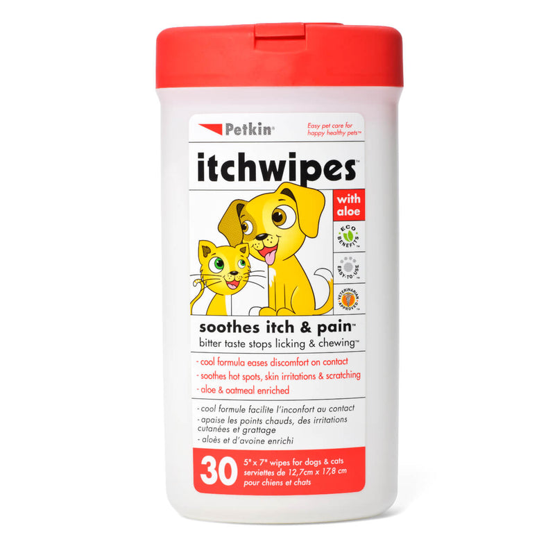 Petkin - Itchwipes, 30 wipes