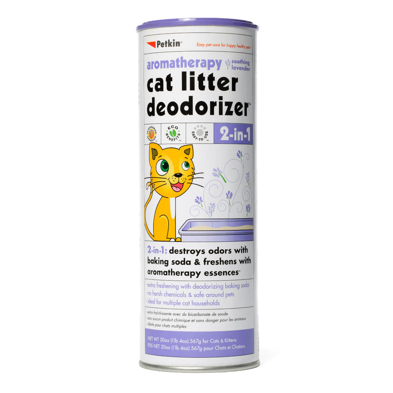 Petkin - Cat Litter Deodorizer, Lavender, 576 g