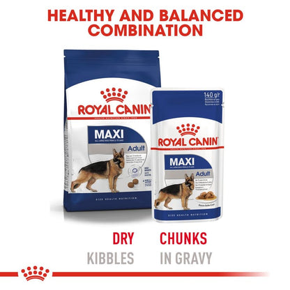 Royal Canin - Wet Dog Food - Maxi Adult - 140g X 10 Pouches